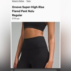 Lululemon flared super high rise leggings